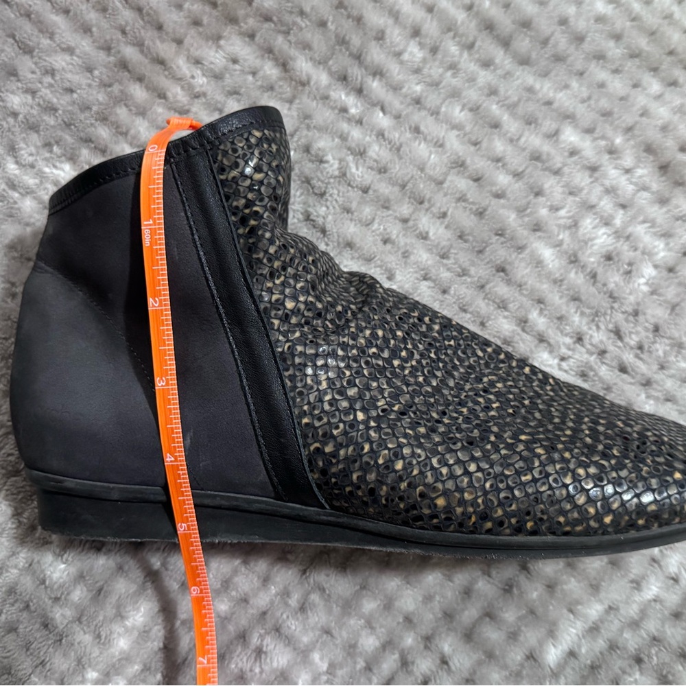 Arche Ninote ankle boot 39 (8) shoes Baryky bootie neutral gray embossed leather - Picture 5 of 8